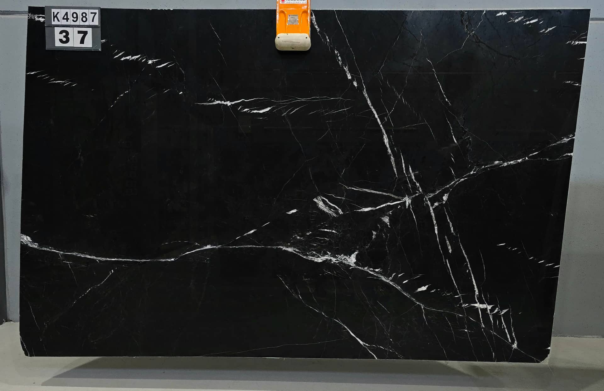 Alexander Black Polished marble slab