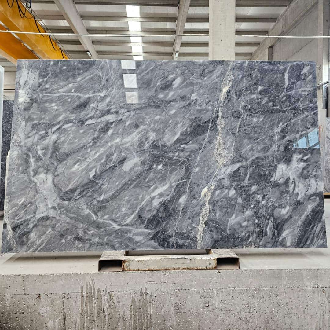 Bardiglo Polished marble slab in Brown