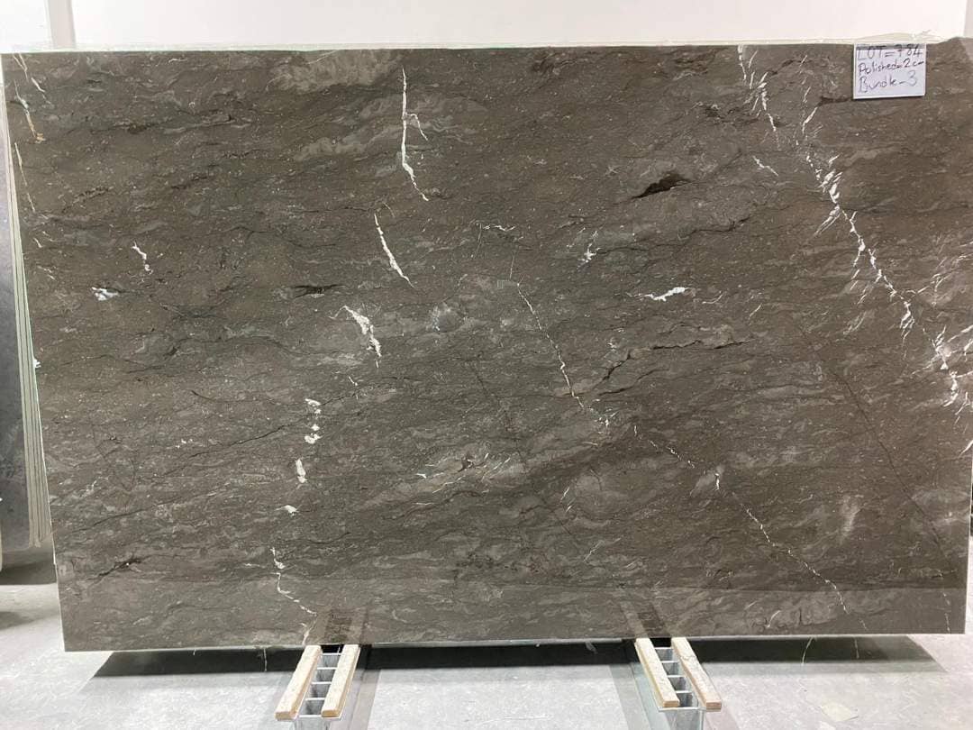 Imperial Brown Polished marble slab