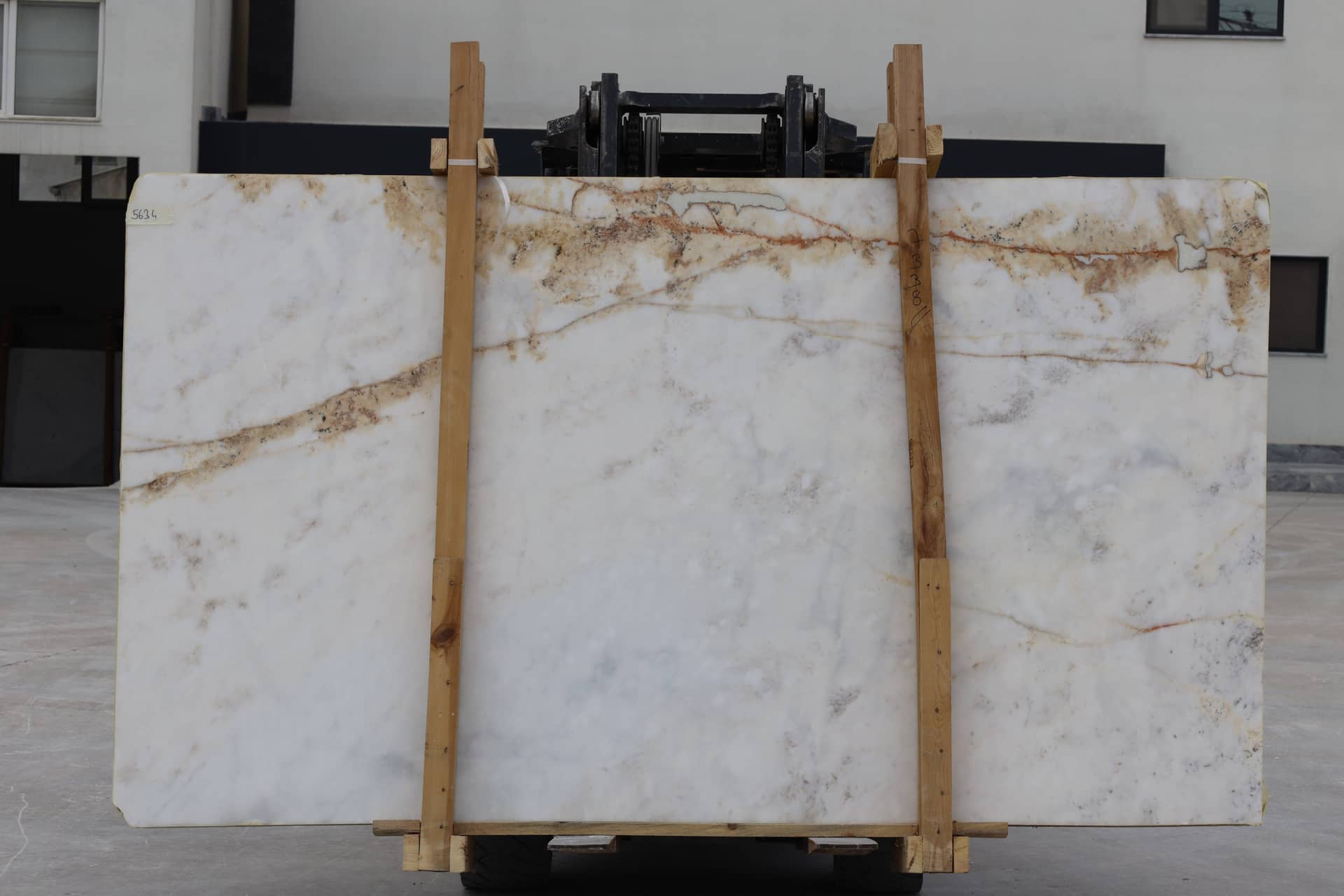 Afyon White Onyx marble slab