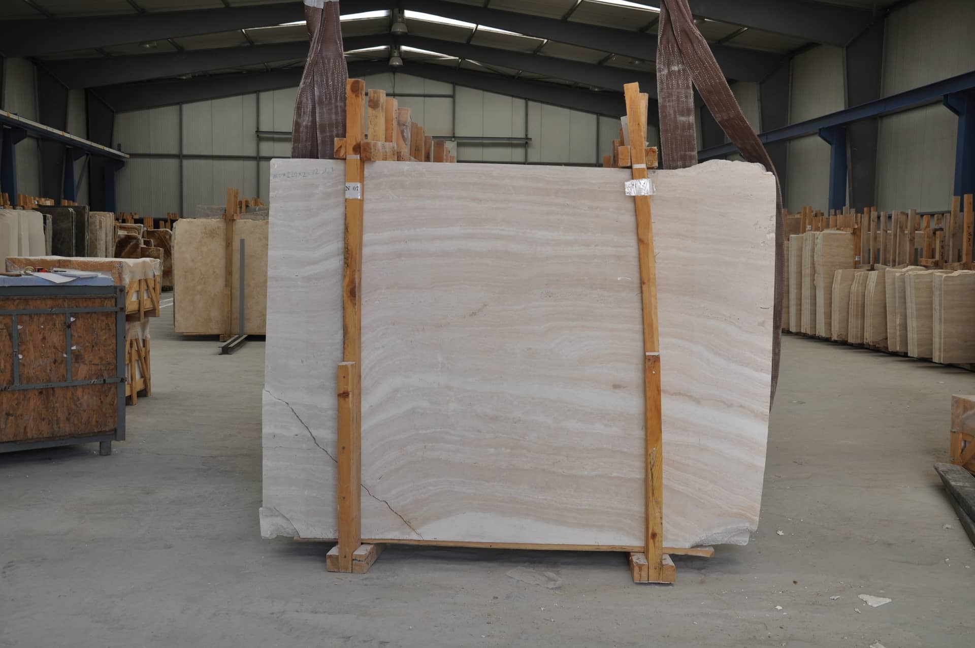 Cappadoce Vein Cut raw travertine slab