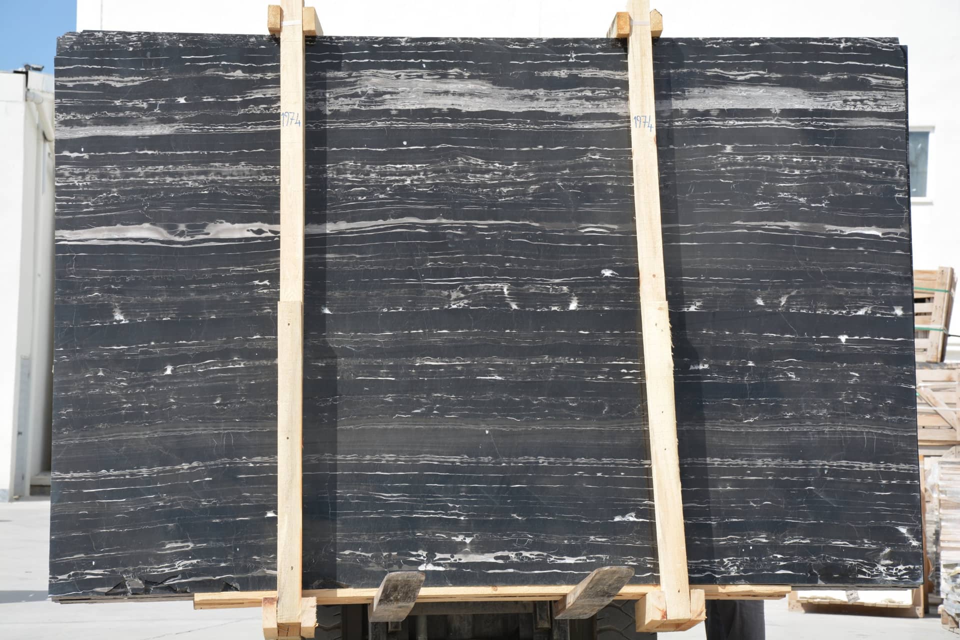 Silver Dragon polished marble slab