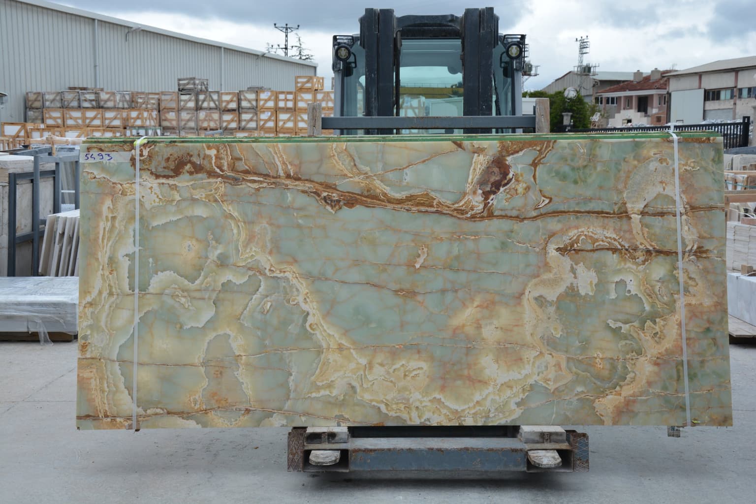 Green Onyx polished other slab in Green