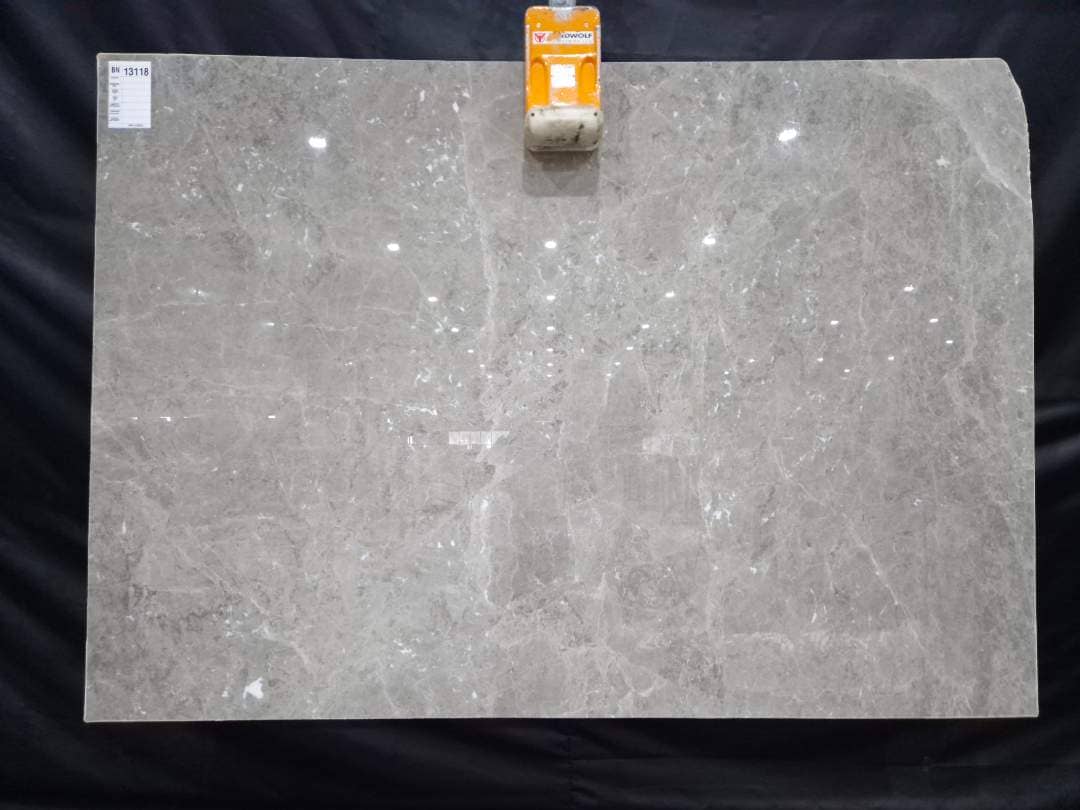 Rising Star Polished marble slab in Grey