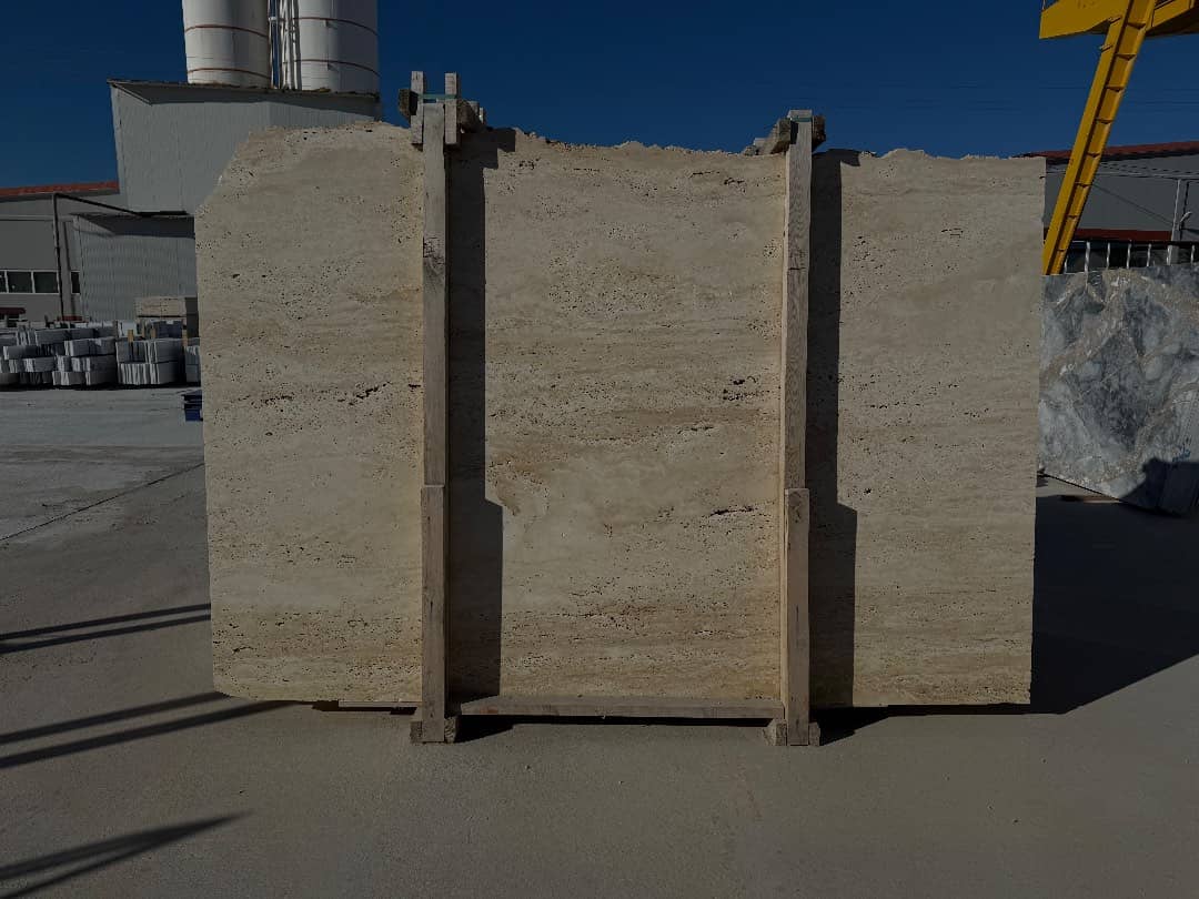 TRVTN Honed travertine slab