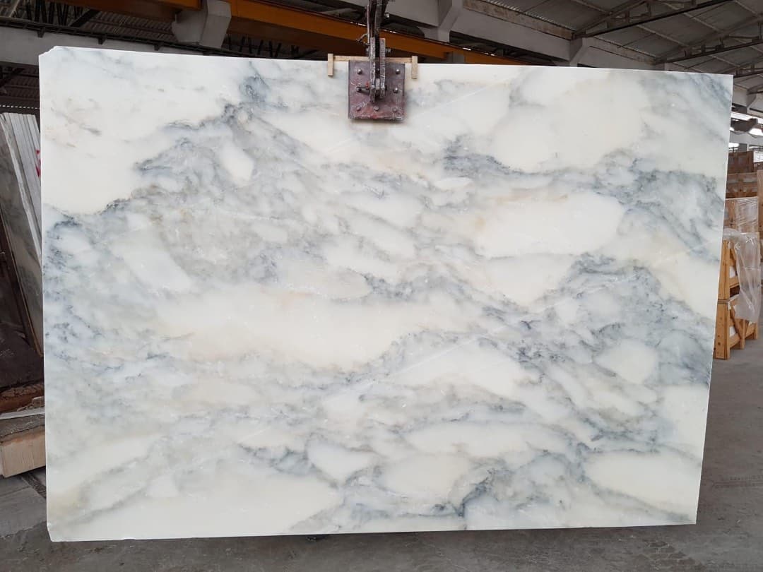 Calacatta Verde Honed marble slab