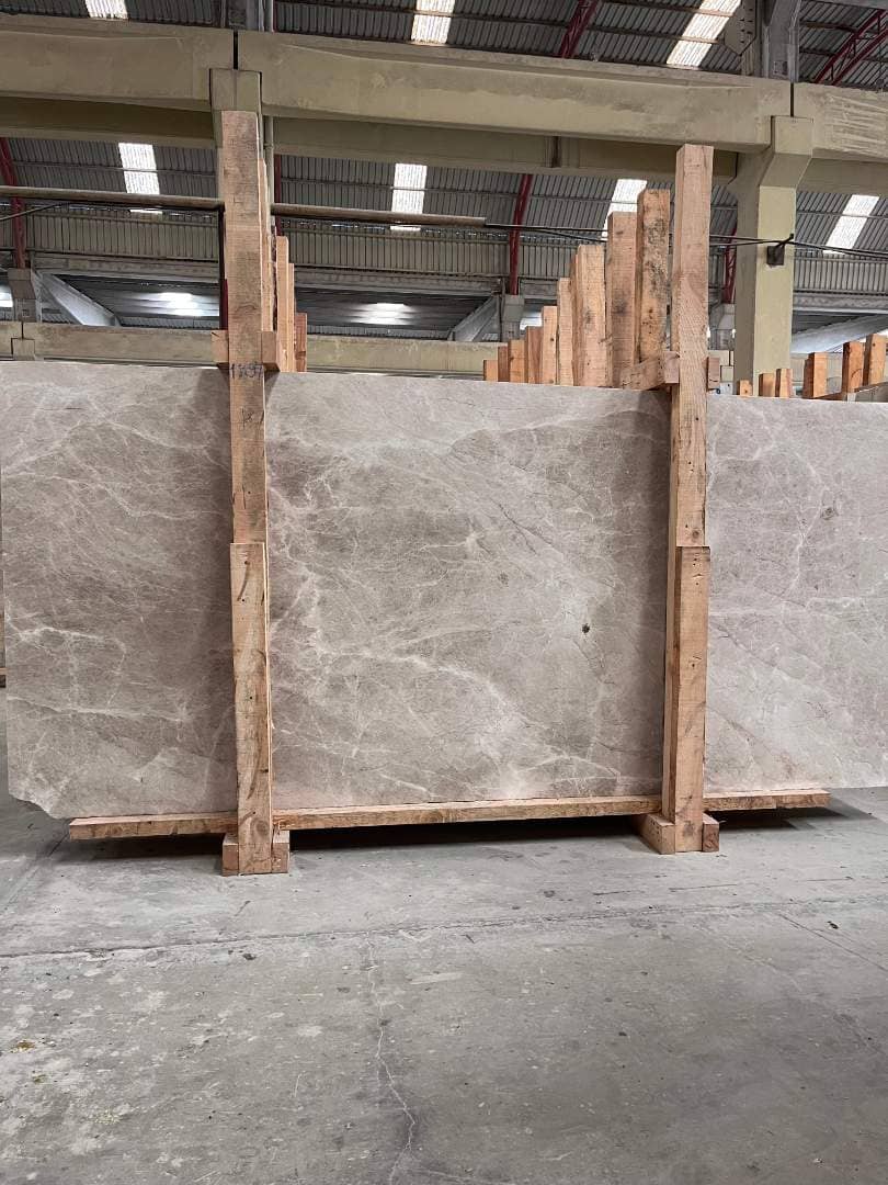 Silver Grey Polished marble slab