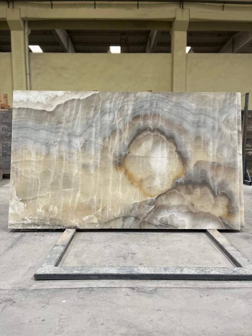 Oyster Onyx Polished marble slab