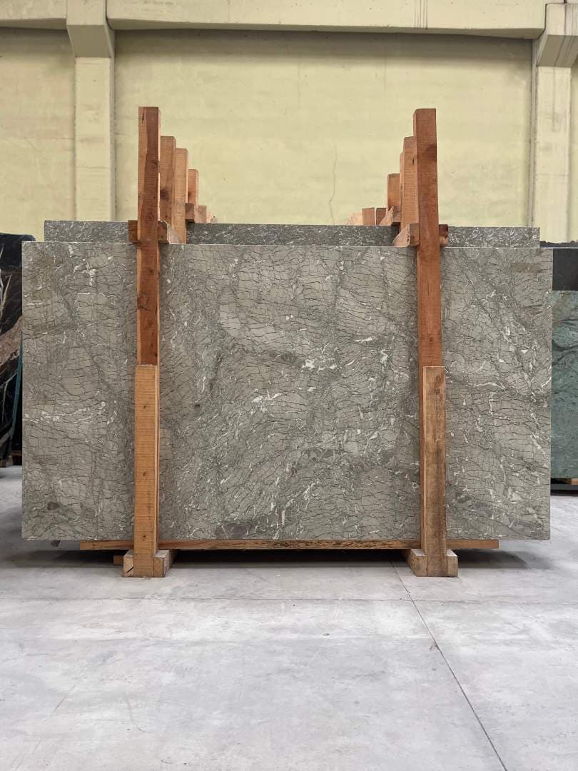 Verde Nile Brushed marble slab