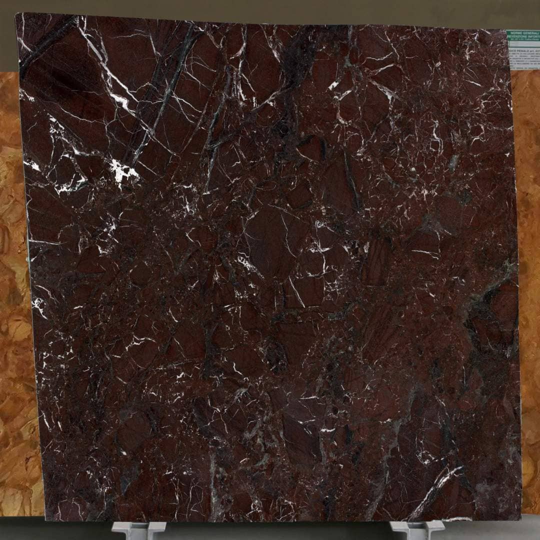 Rosso Levanto Polished marble slab in Bordeaux