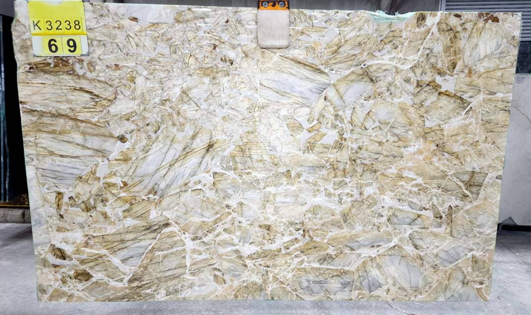 Blue Puzzle Polished marble slab