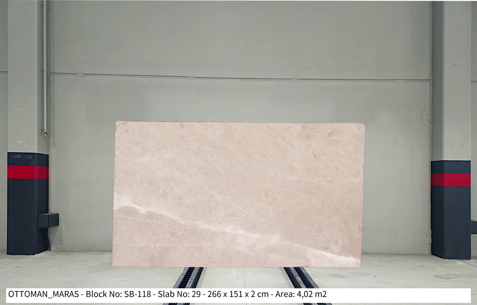 OTTOMAN MARAŞ Polished marble slab