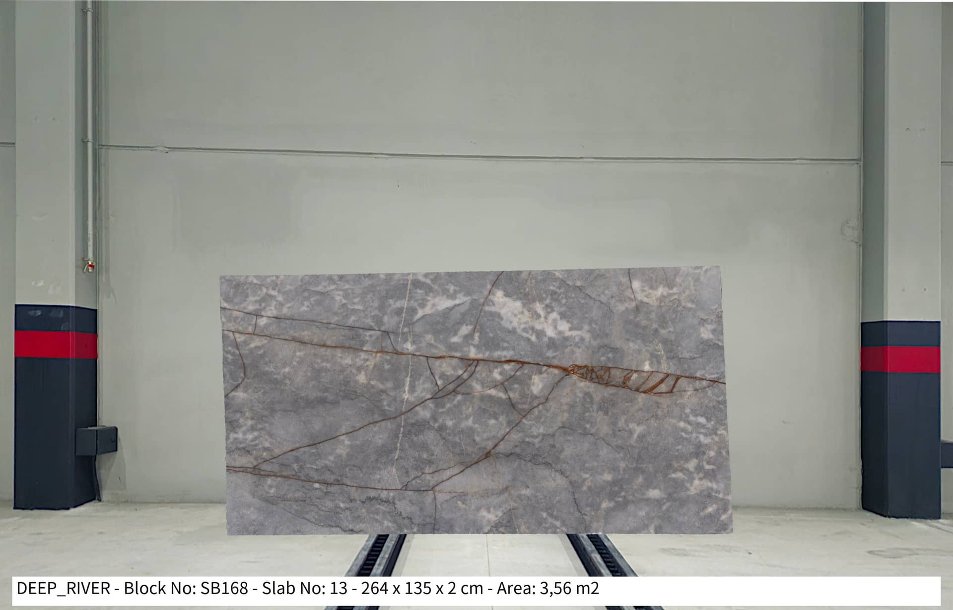 DEEP RIVER Polished marble slab