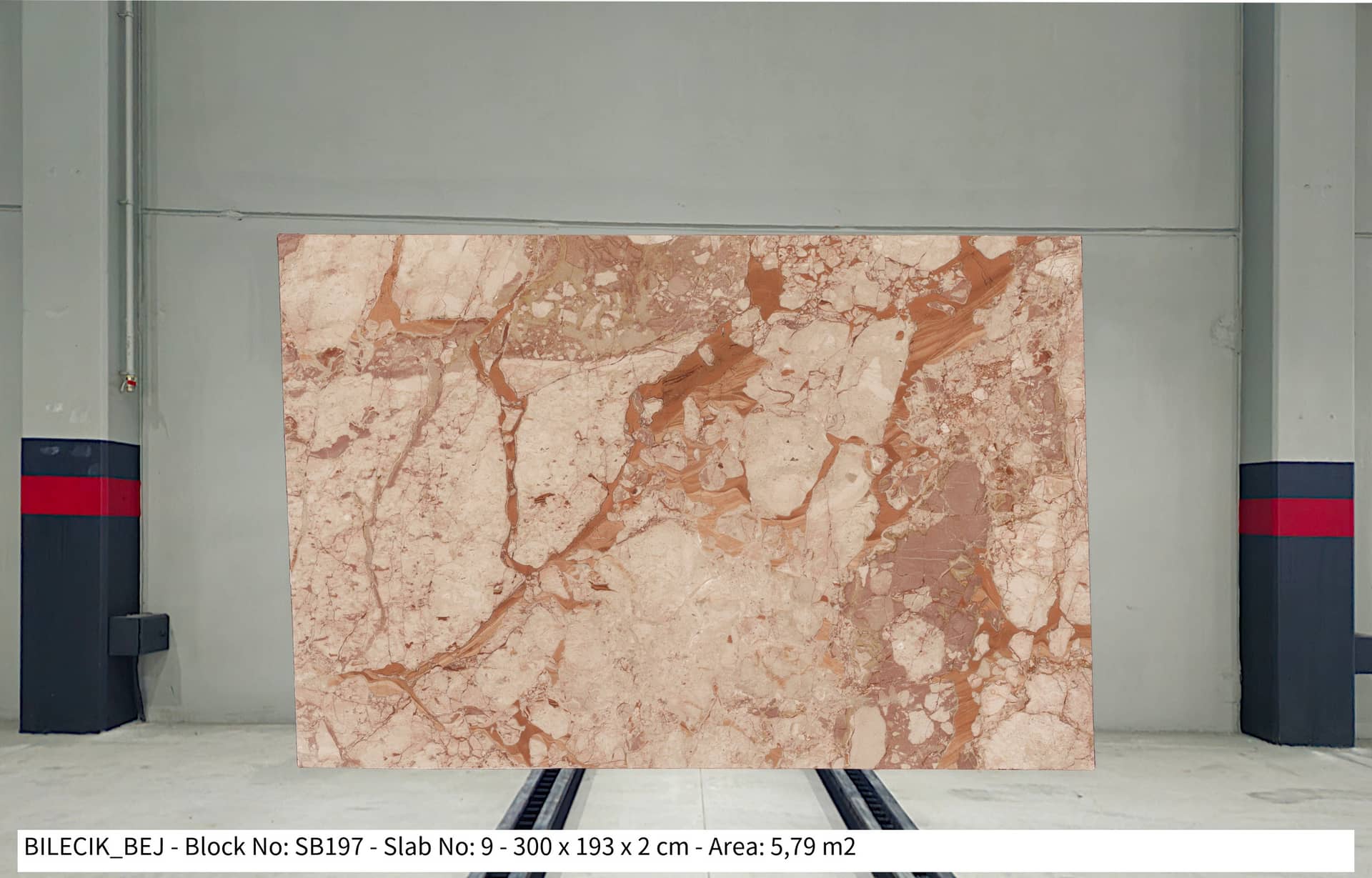 BİLECİK BEJ Polished marble slab