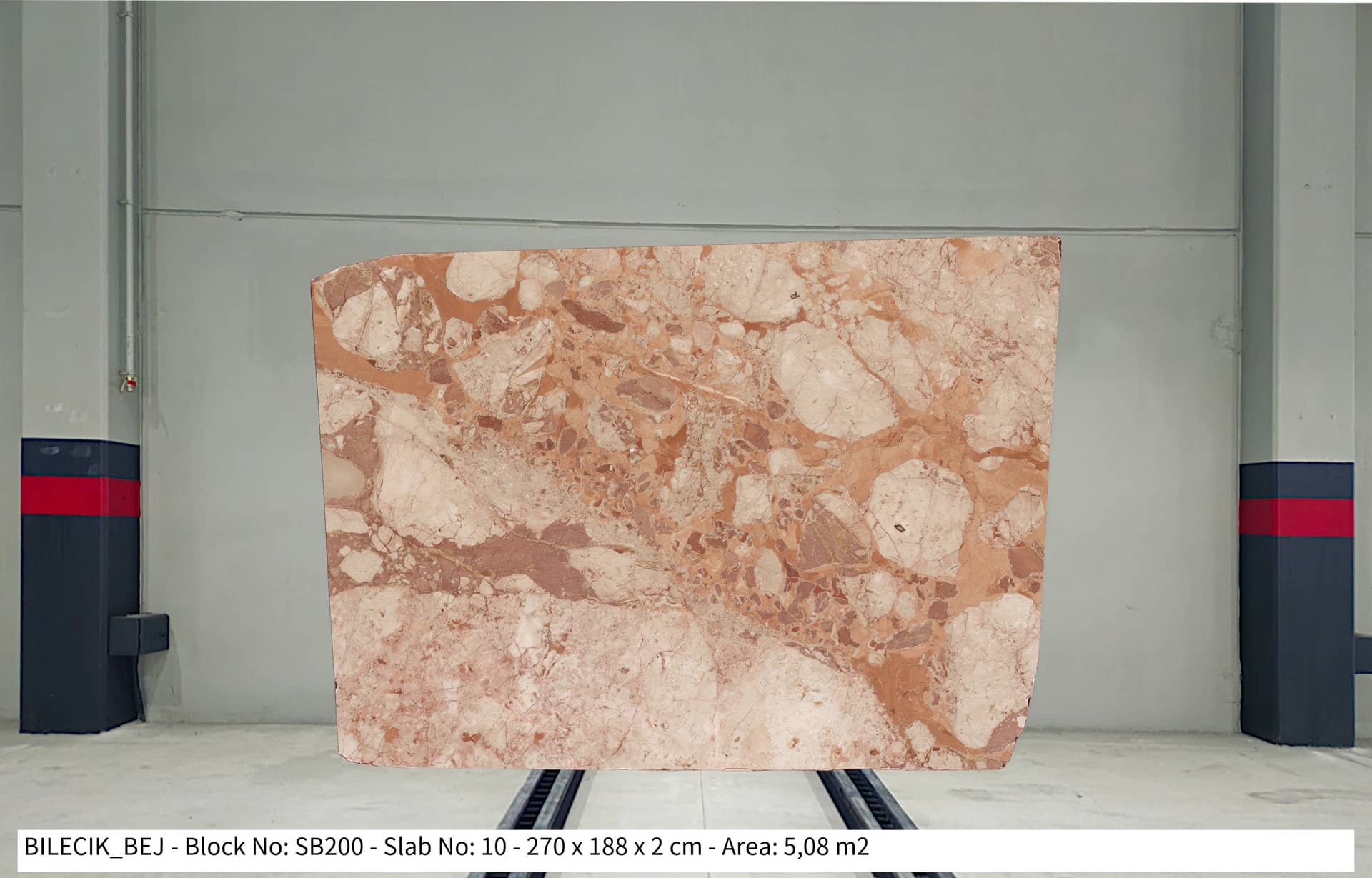 BİLECİK BEJ Polished marble slab