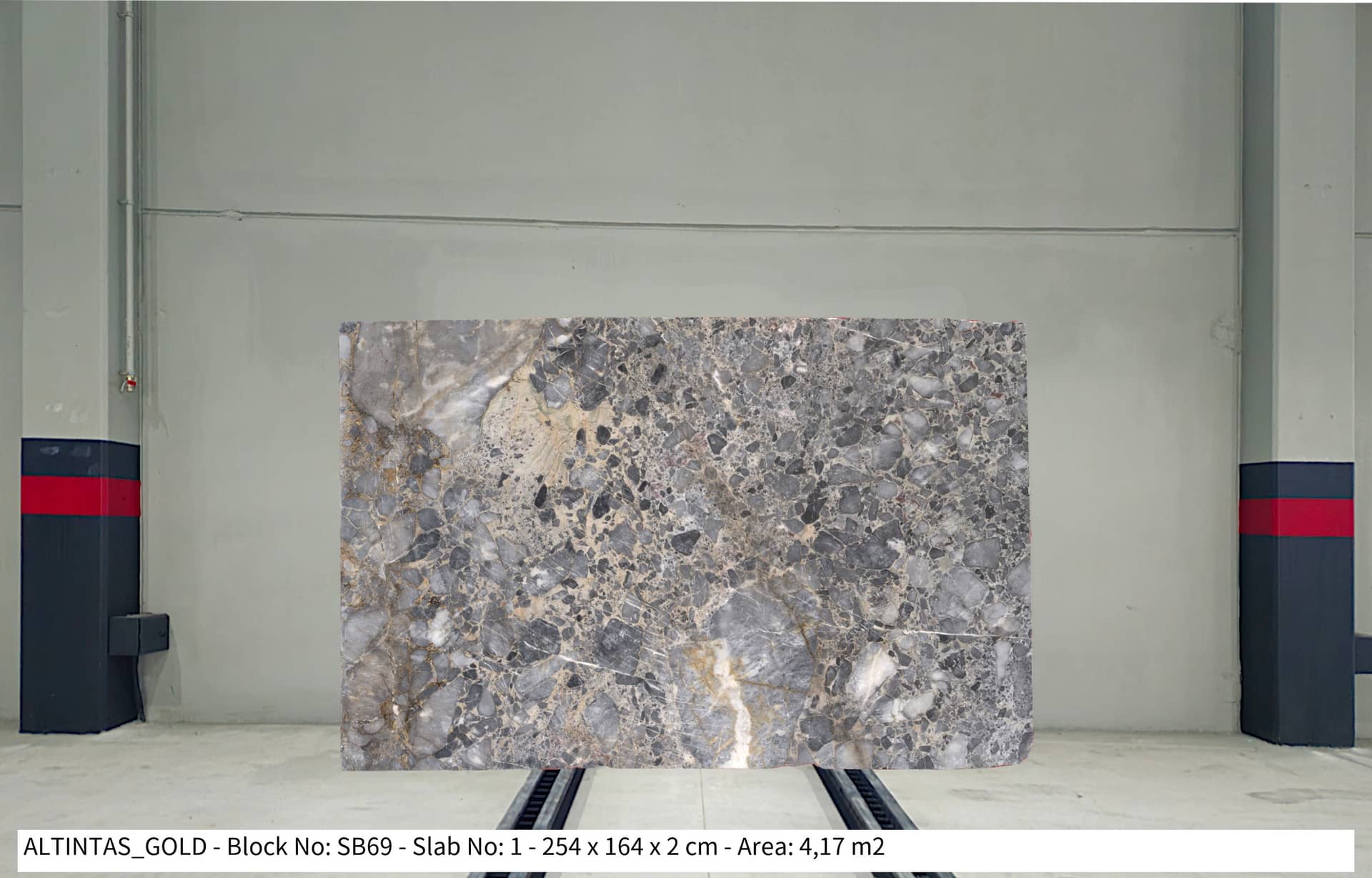 ALTINTAŞ GOLD Polished marble slab in Grey