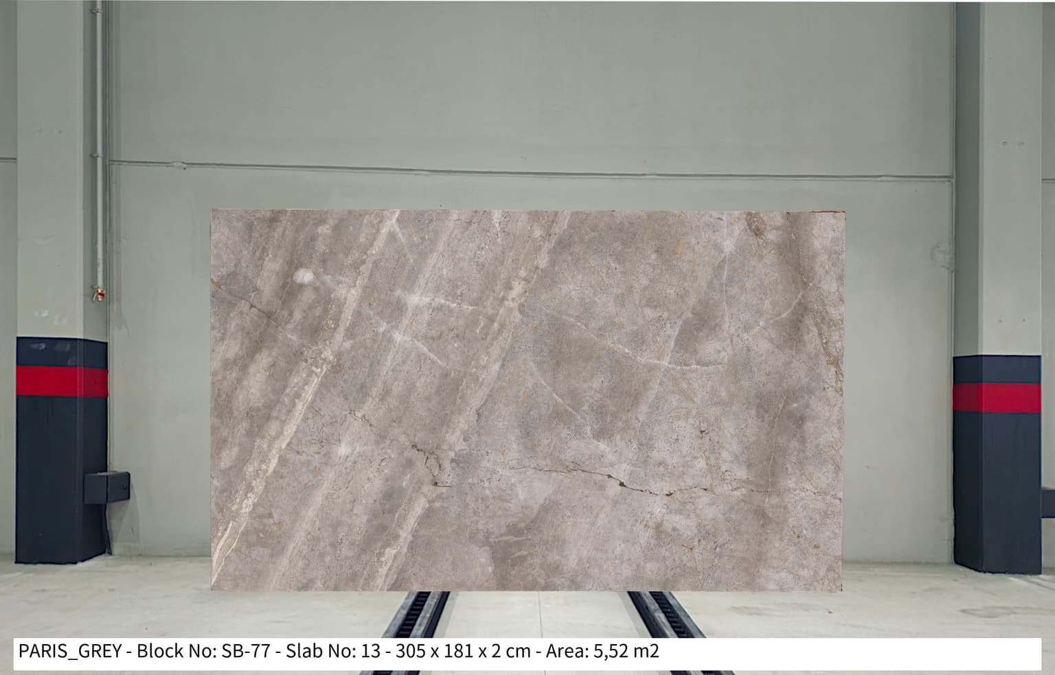 PARİS GREY Polished marble slab
