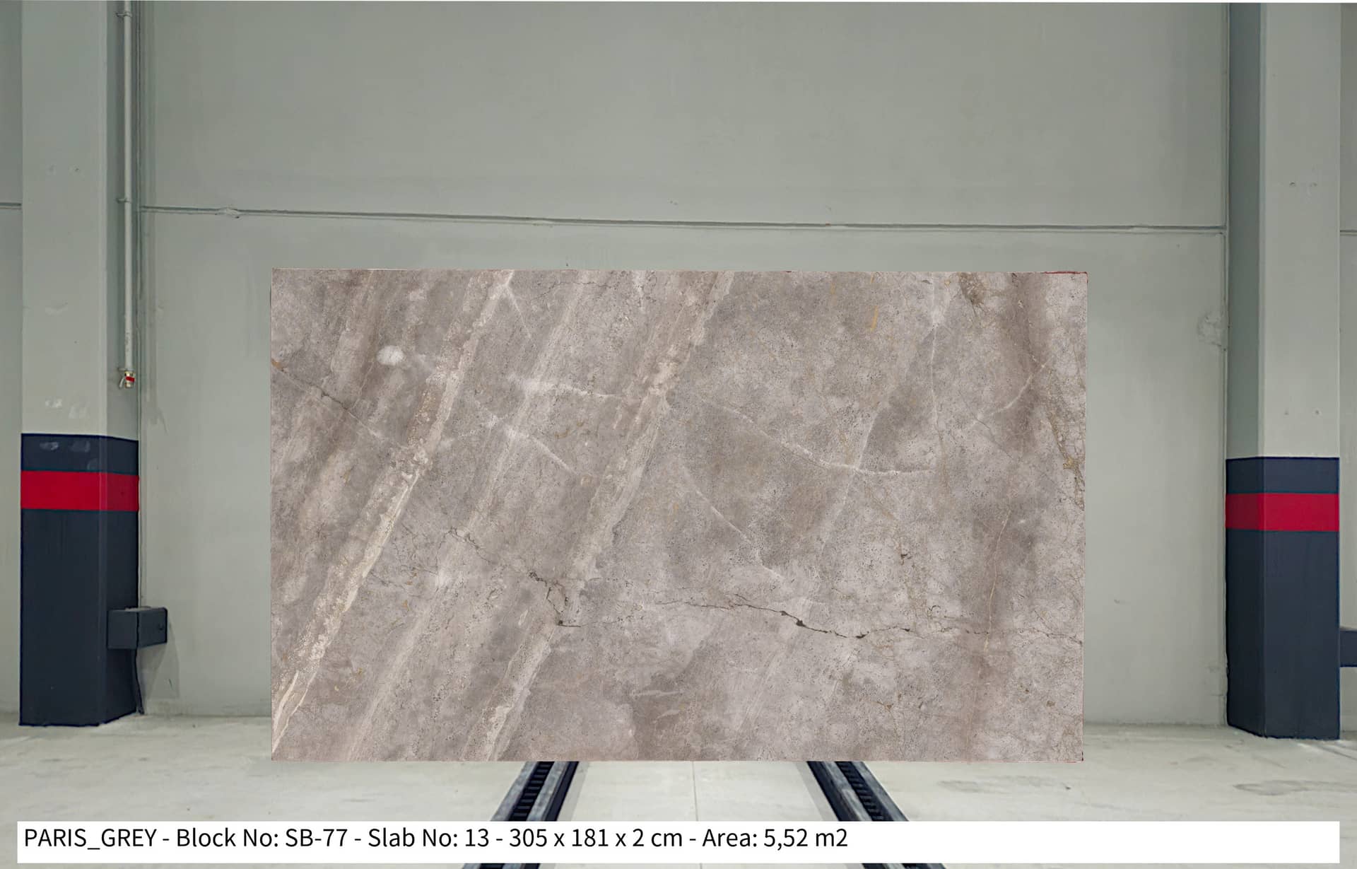 PARİS GREY Polished marble slab