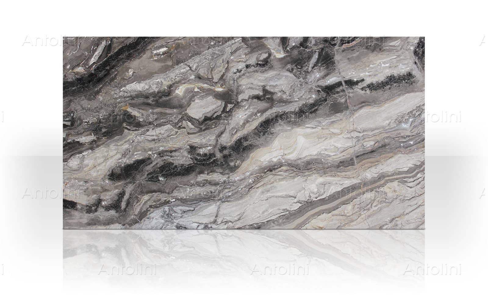 Arabescato Orobico Black marble slab