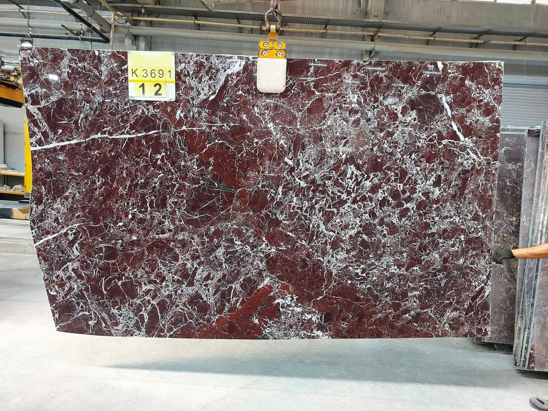 Rosso Levanto Polished marble slab