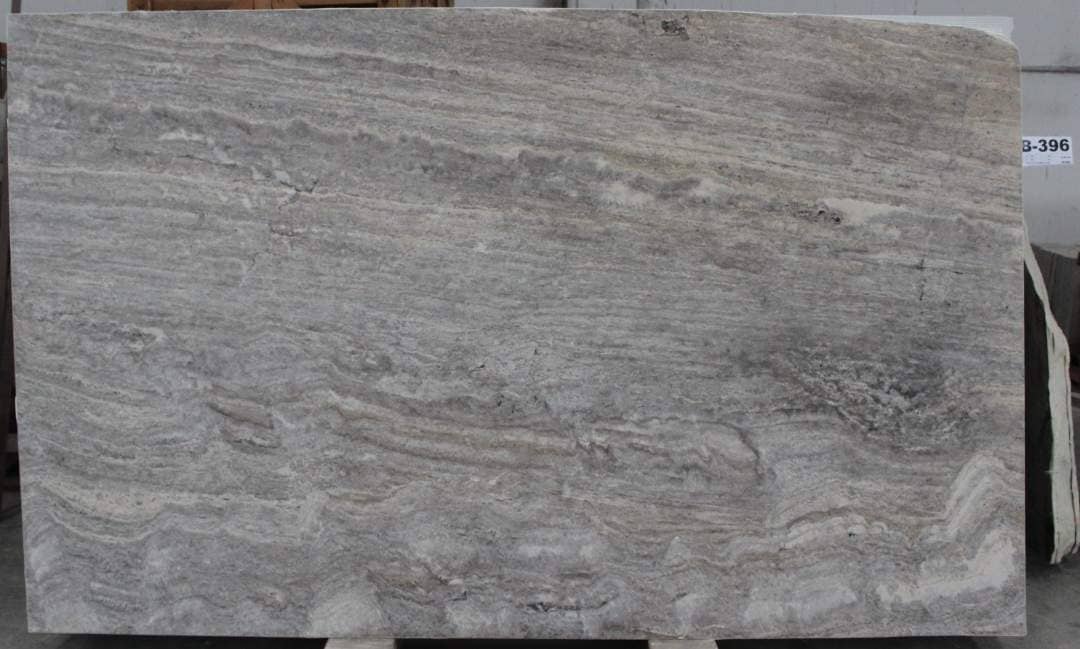 Silver Travertine Honed travertine slab