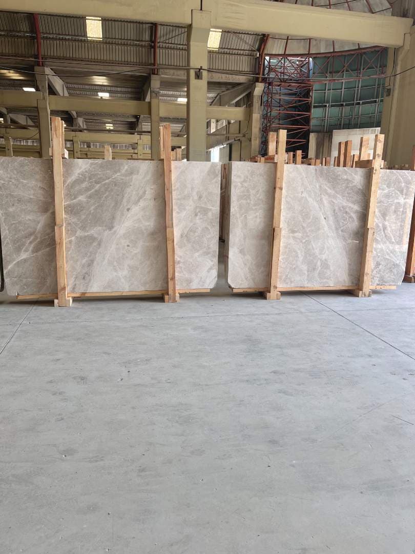 Silver Grey Polished marble slab