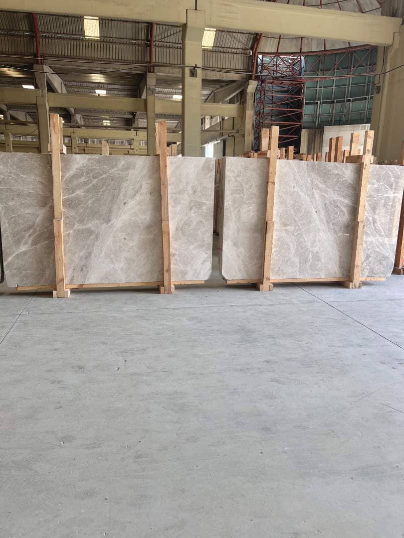 Silver Grey Polished marble slab
