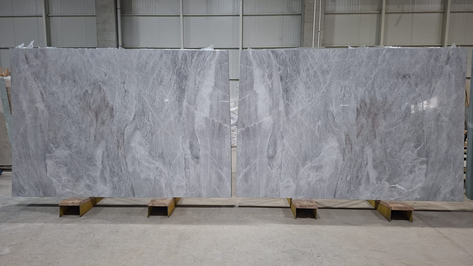 Fendi Blue Polished marble slab