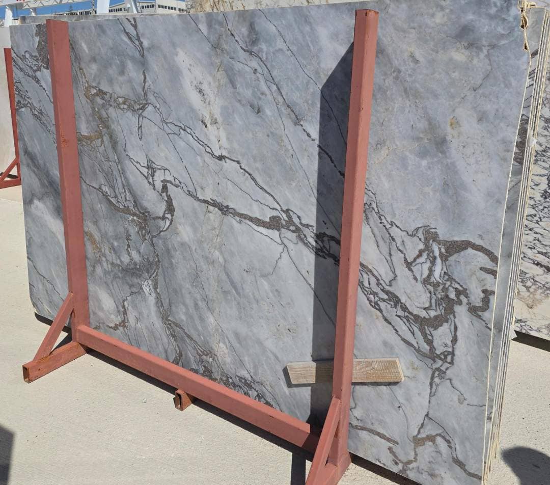Fire Grey Honed marble slab