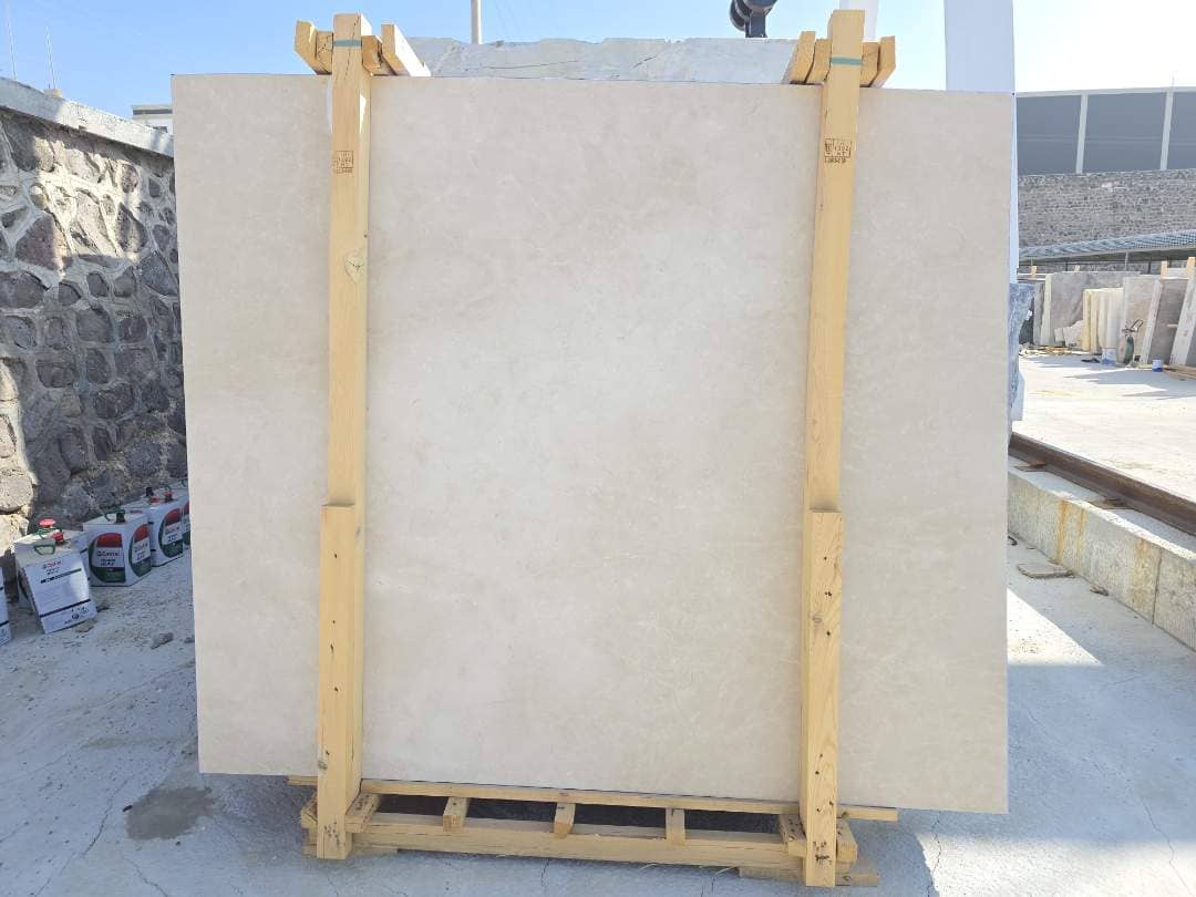 Burdur Beige Polished marble slab